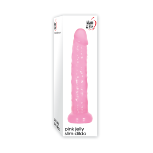 Pink Jelly Slim dildo realístico